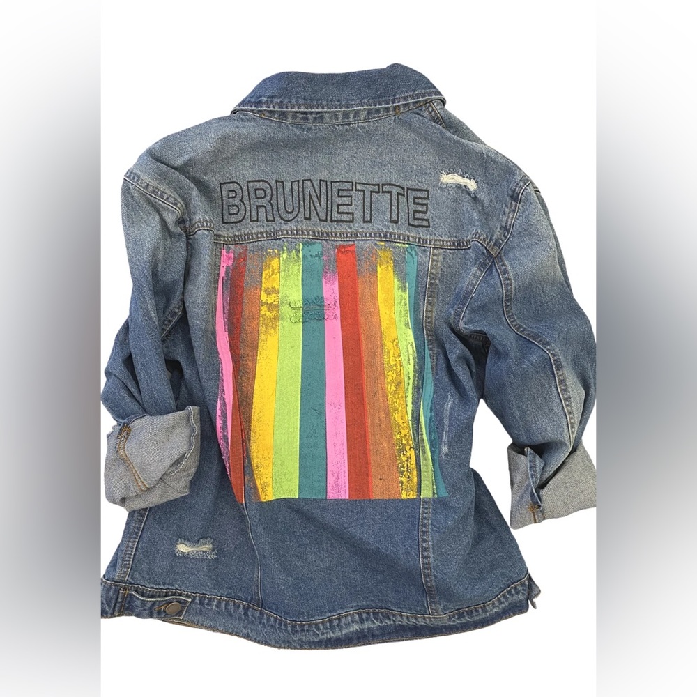 Judith March Brunette Denim Jacket Small. New